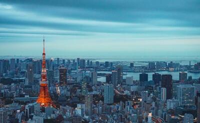 The birds eye view of Tokyo.