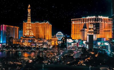 Las Vegas at night.