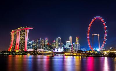 Cityscape in Singapore.