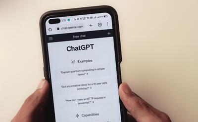 Webpage of ChatGPT, a prototype AI chatbot
