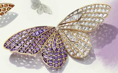 Butterfly shaped jewelry