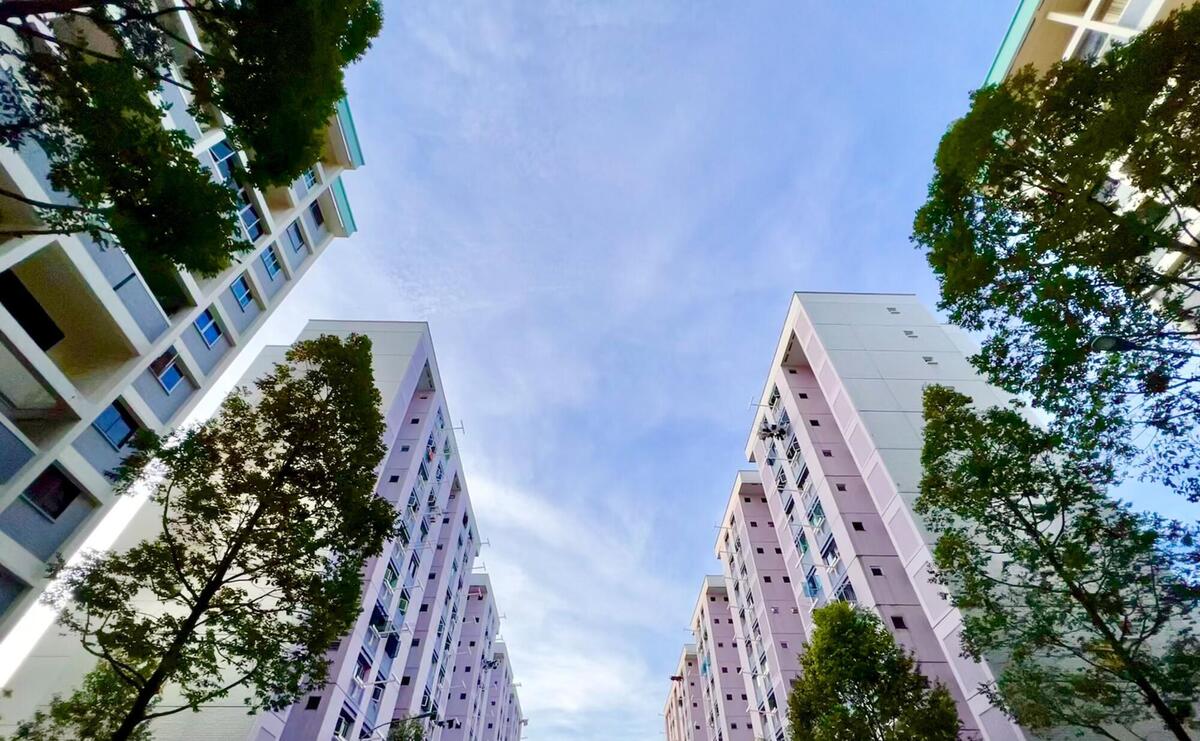New apartment building in Singapore.